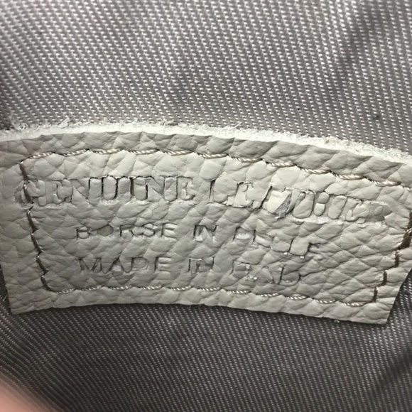 NWOT Borse in Pelle Italian Leather Gold Bag - Picture 13 of 16